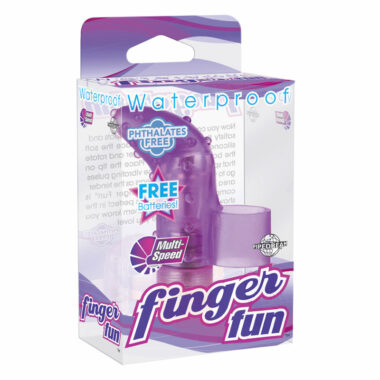 Pipedream Waterproof Finger Fun Vibrator Purple
