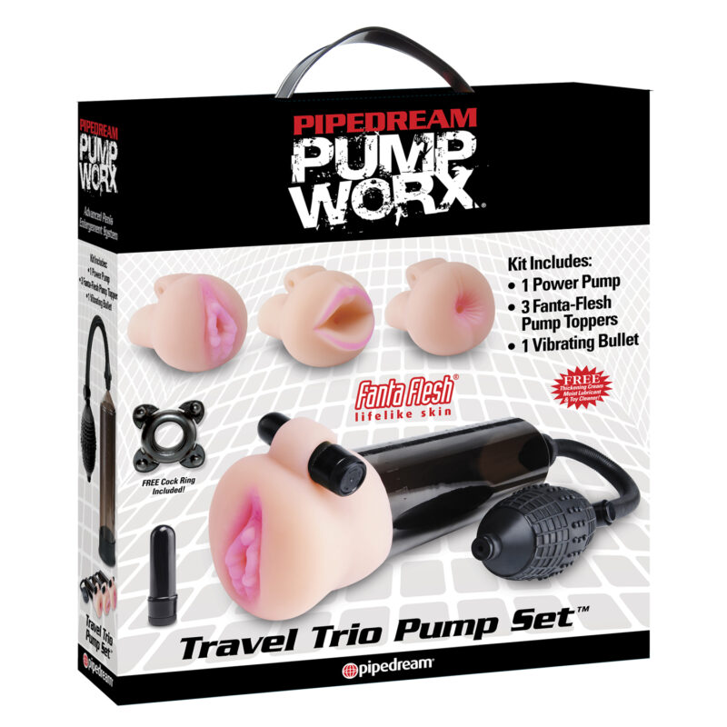 Pipedream Pump Worx Travel Trio Penis Pump Set