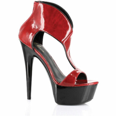 Ellie Shoes Wonder 6 inch Red Stiletto heel with 2 inch Platforn