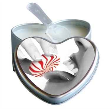 Earthly Body Mint Edible Heart Shaped Candle