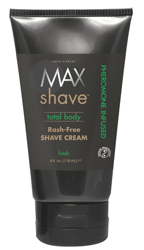 Max 4 Men Shave Total Body Rash-Free Shave Cream Fresh