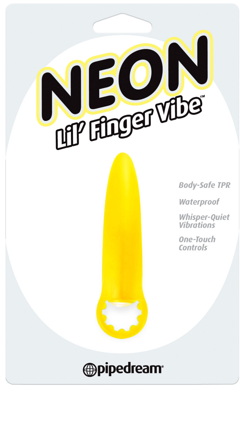 Pipedream Neon Lil Finger Vibe Yellow
