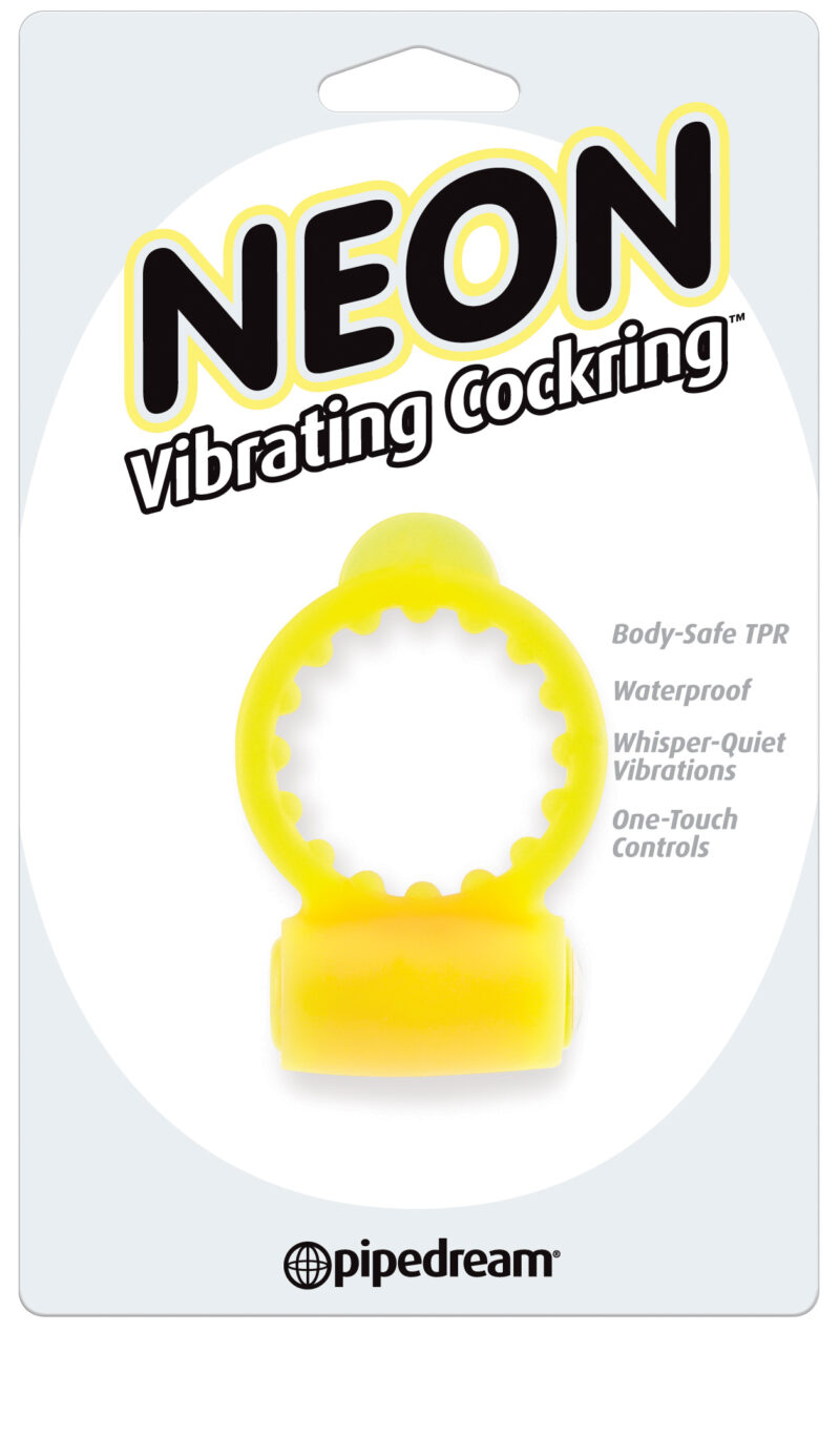Pipedream Neon Vibrating Cockring Yellow