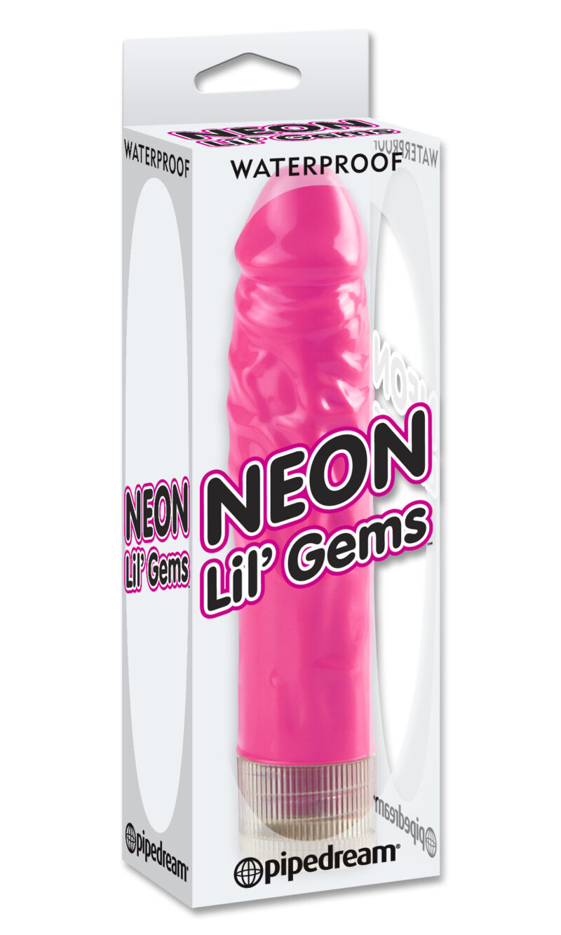 Pipedream Neon Lil Gems Dildo Pink