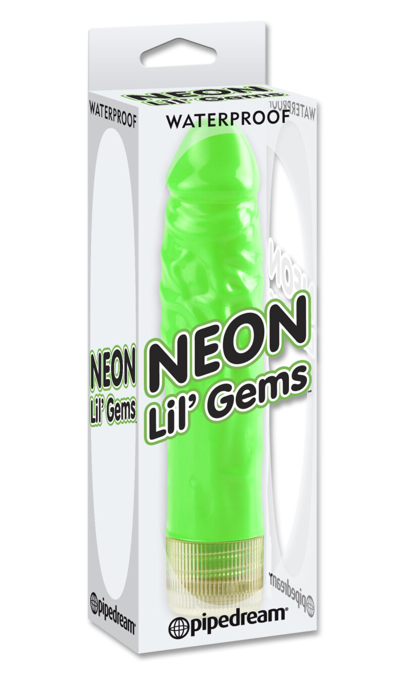 Pipedream Neon Lil Gems Dildo Green