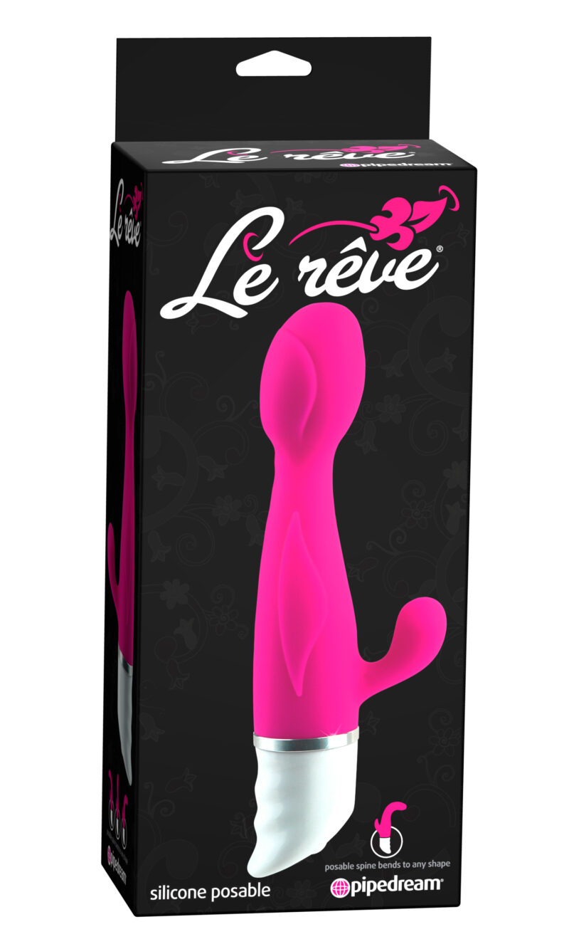 Pipedream Le Reve Silicone Posable Vibrator Dark Pink