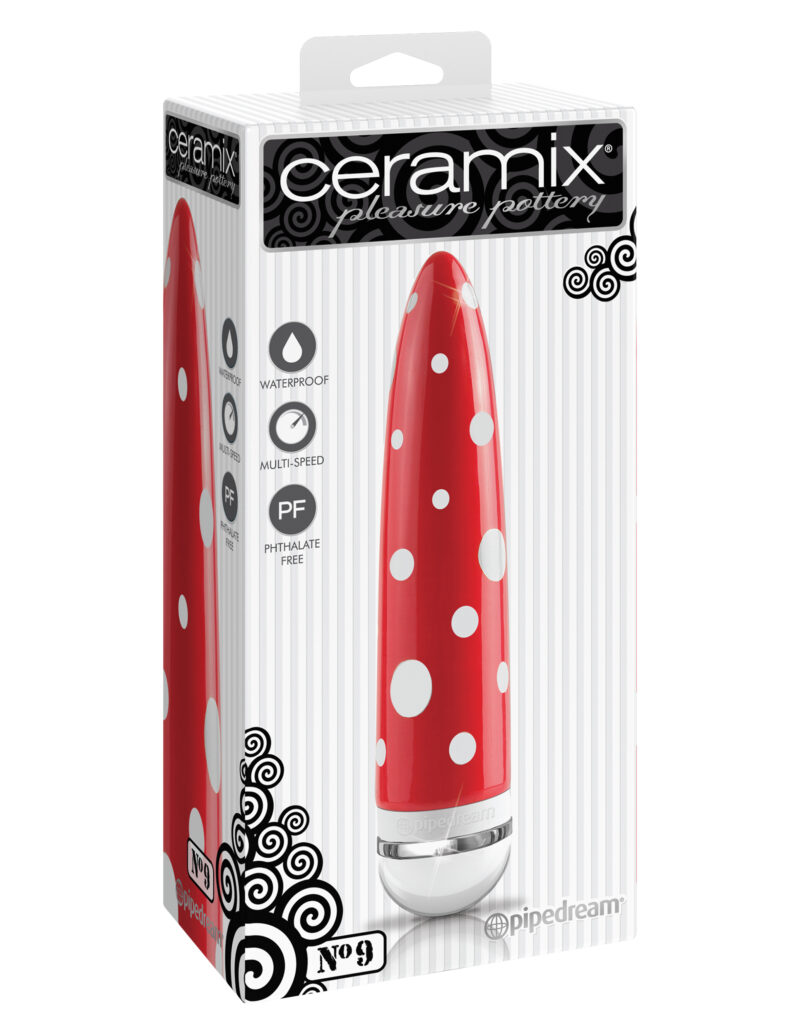 Pipedream Ceramix No.9 Vibrator Red & White