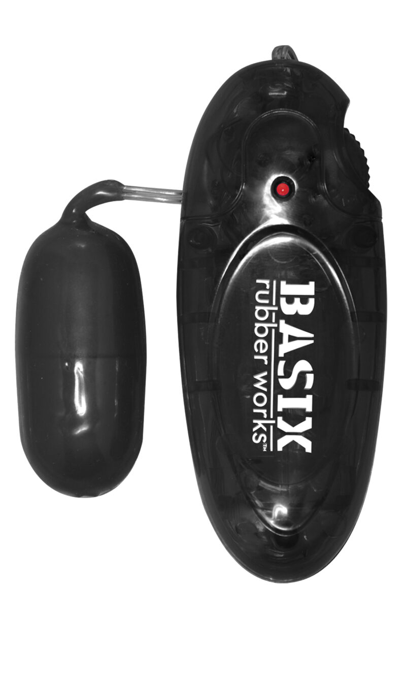 Pipedream Basix Rubber Works Jelly Egg Vibrator Black
