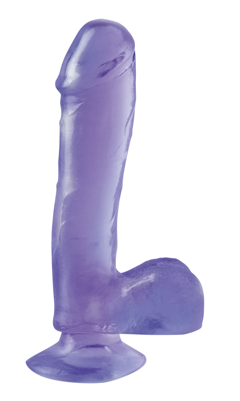 Pipedream Basix Rubber Works 7.5" Suction Cup Dong Purple