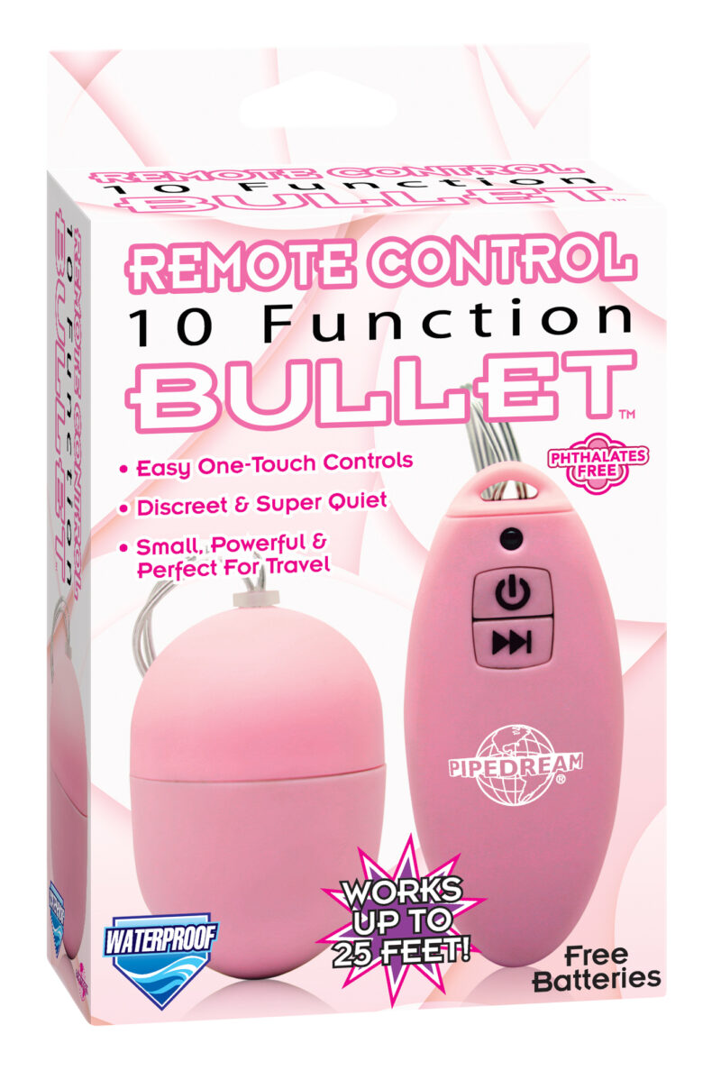 Pipedream 10 Function Remote Control Bullet Pink