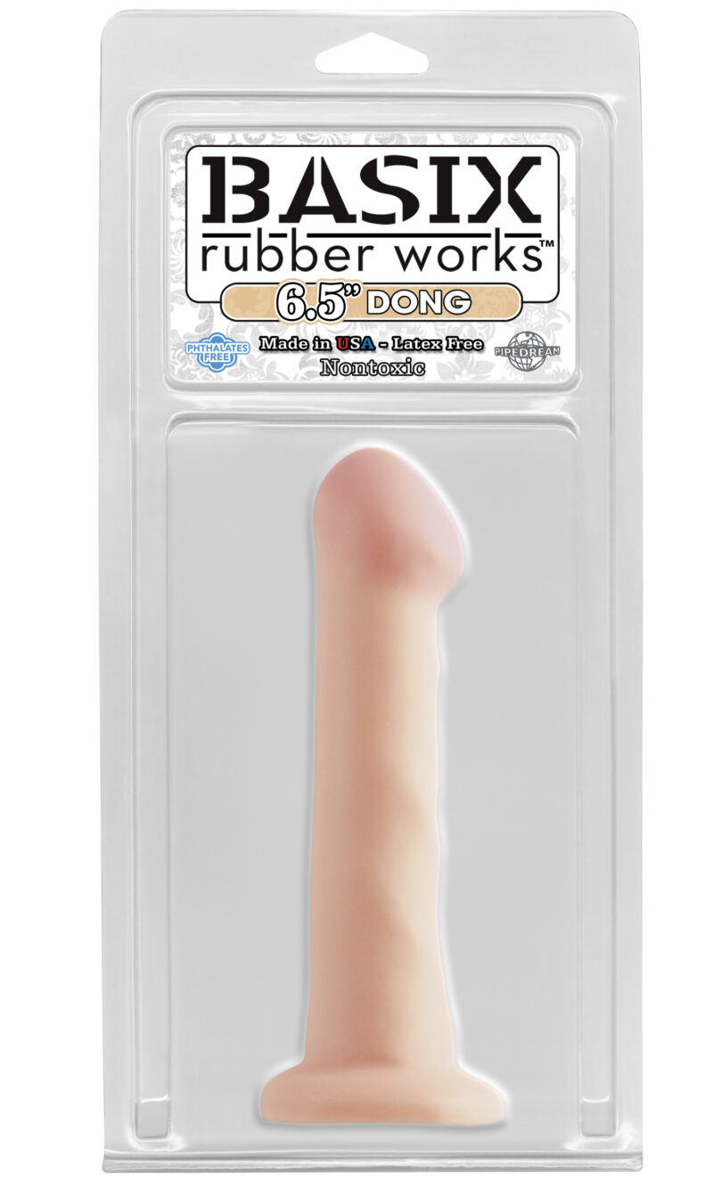 Pipedream Basix Rubber Works 6.5" Suction Cup Dong Flesh