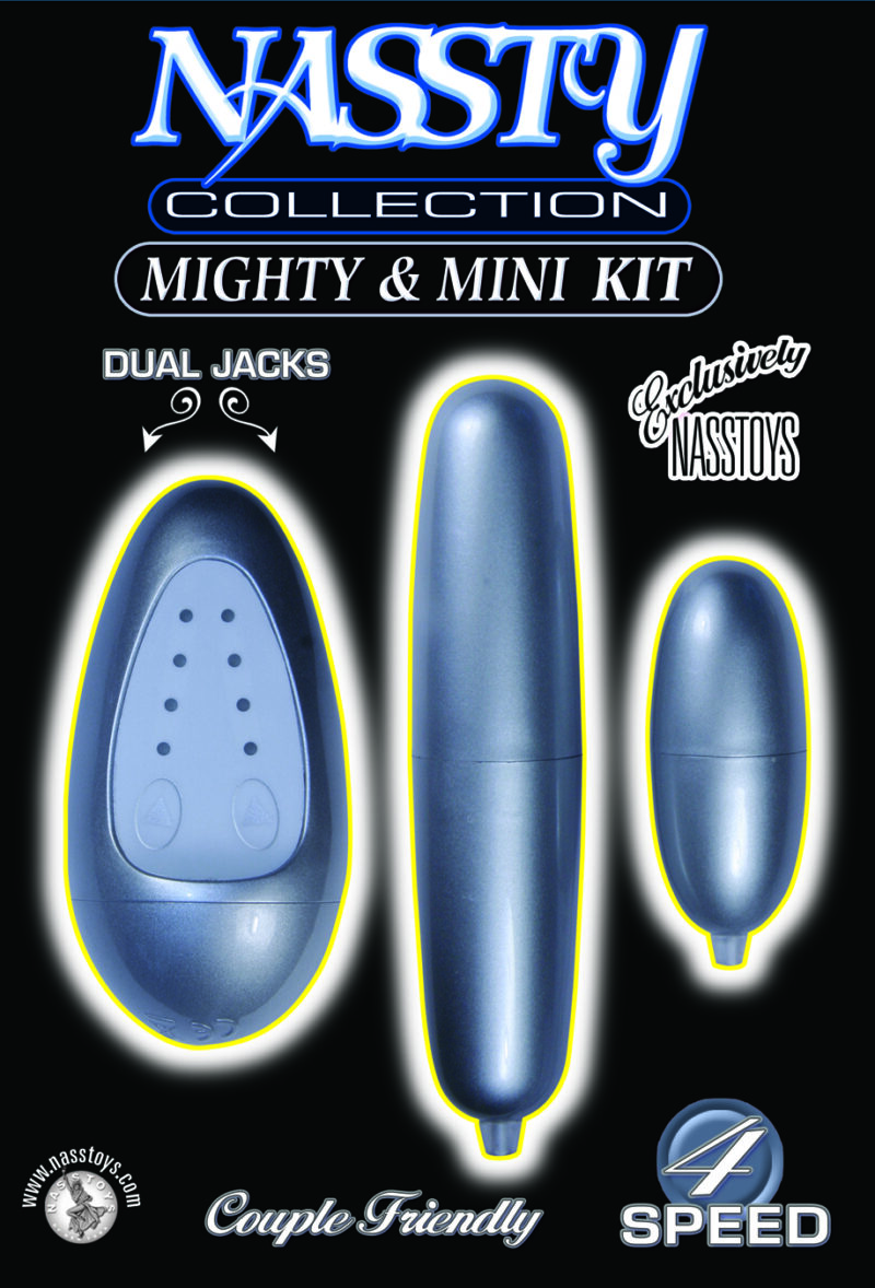 Nass Toys Nassty Mighty & Mini Bullets Kit Silver