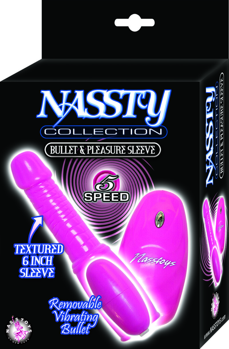 Nass Toys Nassty Bullet & Pleasure Sleeve Pink