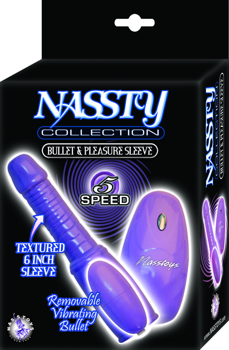 Nass Toys Nassty Bullet & Pleasure Sleeve Purple