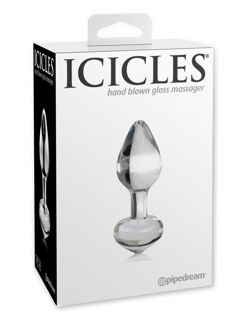 Pipedream Icicles No.44 Glass Butt Plug Clear