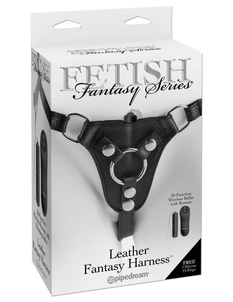 Pipedream Fetish Fantasy Collection Leather Remote Harness