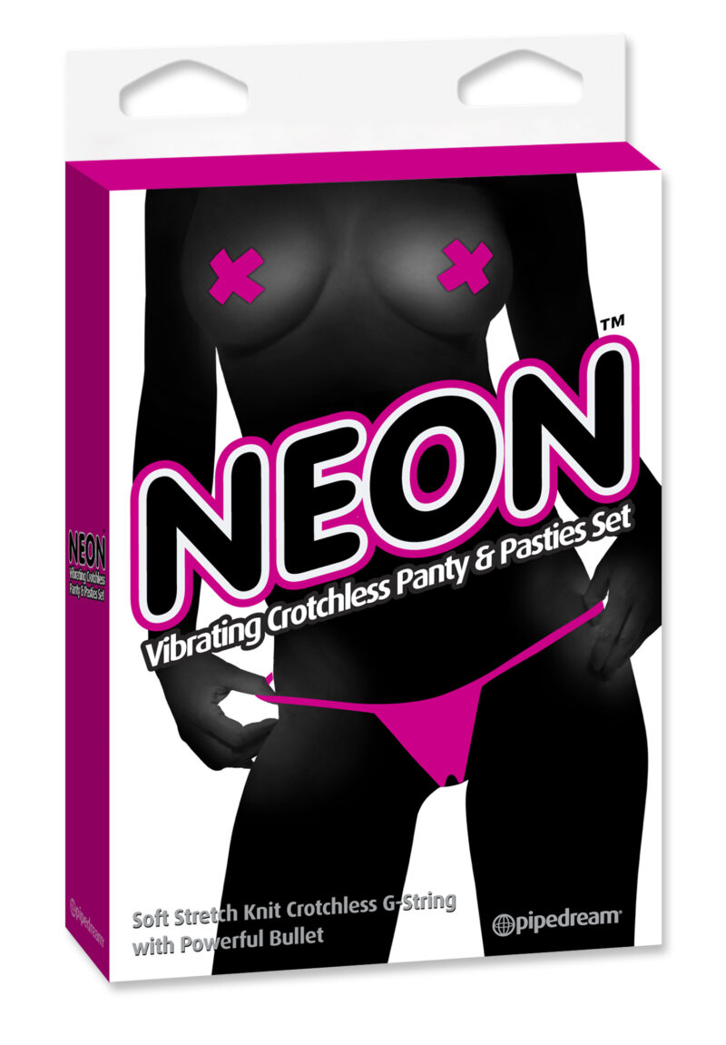 Pipedream Neon Vibrating Crotchless Panty