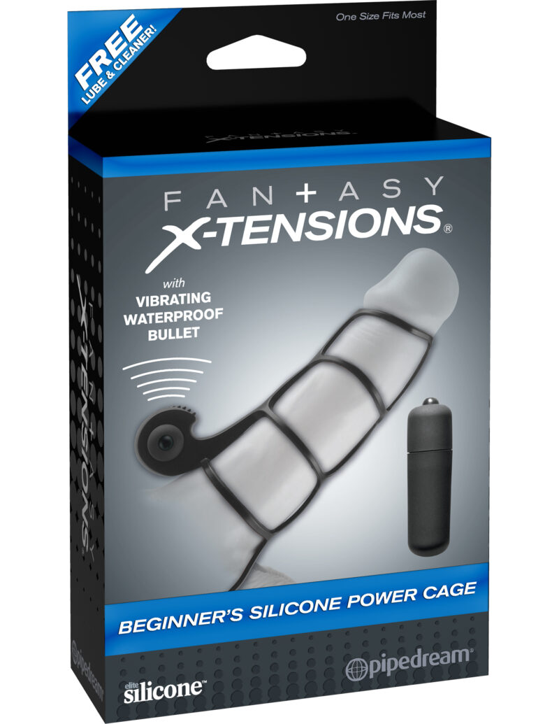 Pipedream Fantasy X-Tensions Beginner's Silicone Power Cage Black