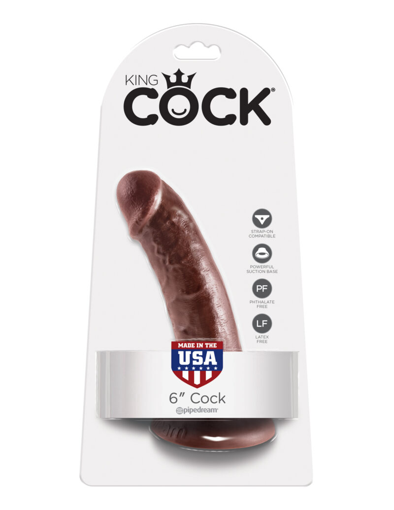 Pipedream King Cock 6" Cock Brown