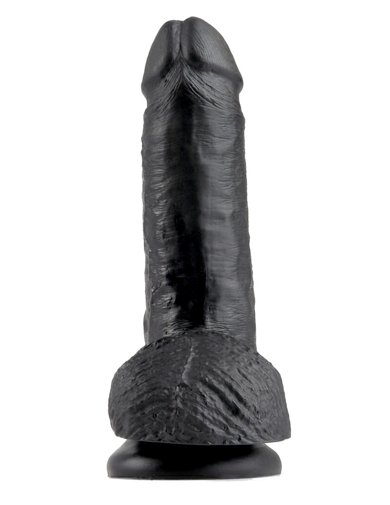 Pipedream King Cock 7" Cock With Balls Black