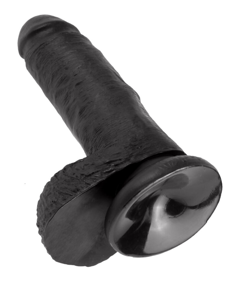 Pipedream King Cock 7" Cock With Balls Black