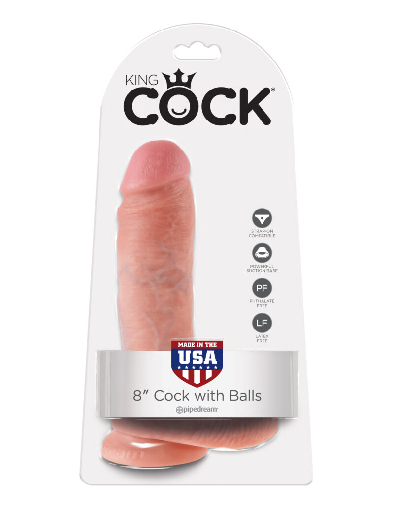 Pipedream King Cock 8" Cock With Balls Flesh