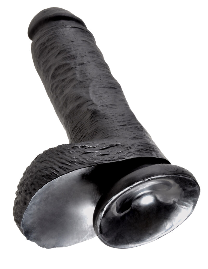 Pipedream King Cock 8" Cock With Balls Black