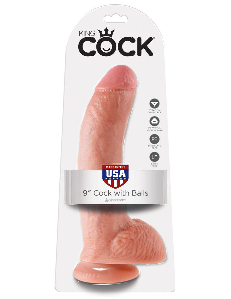 Pipedream King Cock 9" Cock With Balls Flesh