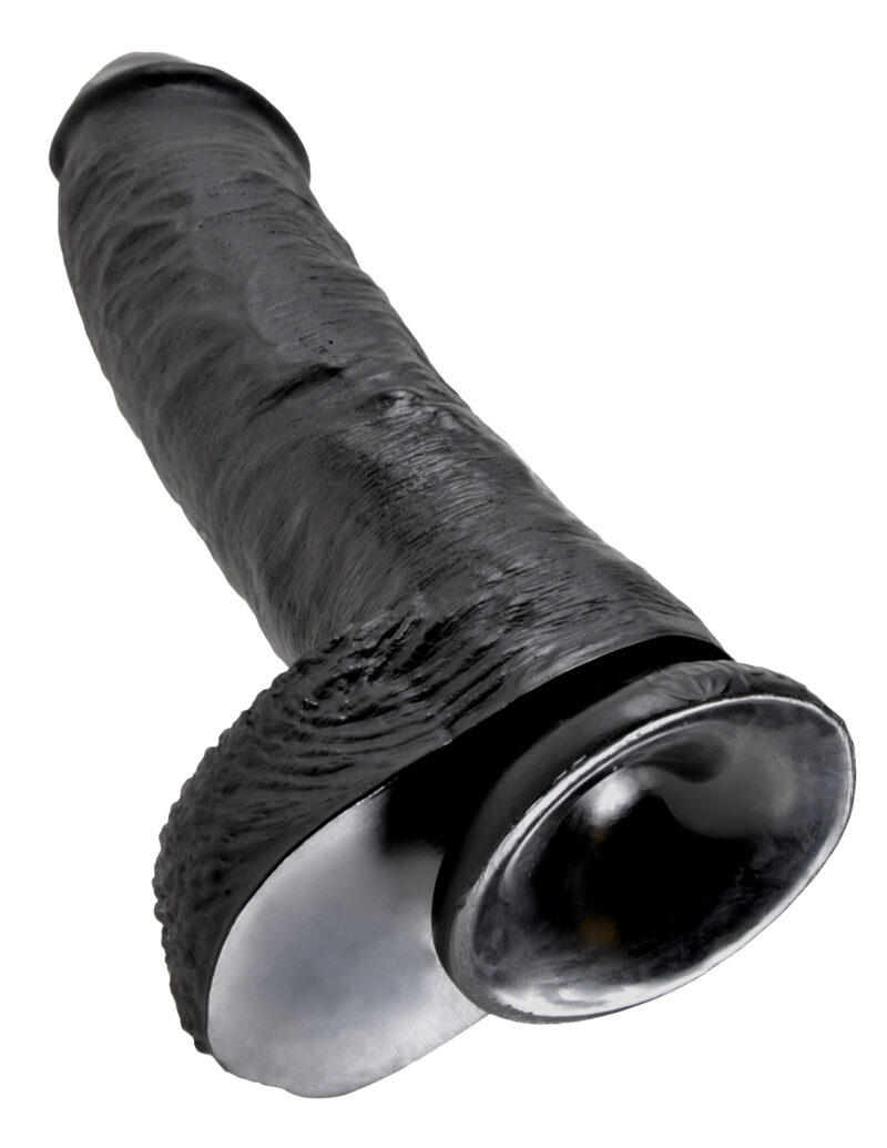 Pipedream King Cock 10" Cock With Balls Black