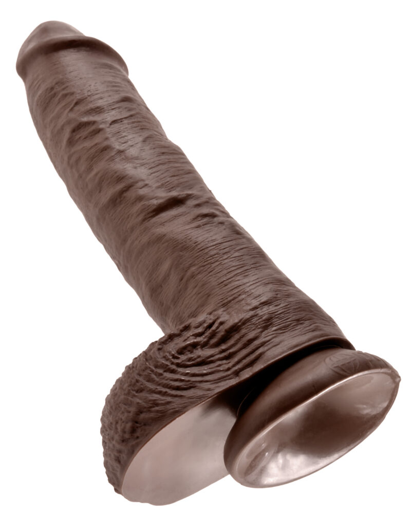 Pipedream King Cock 10" Cock With Balls Brown
