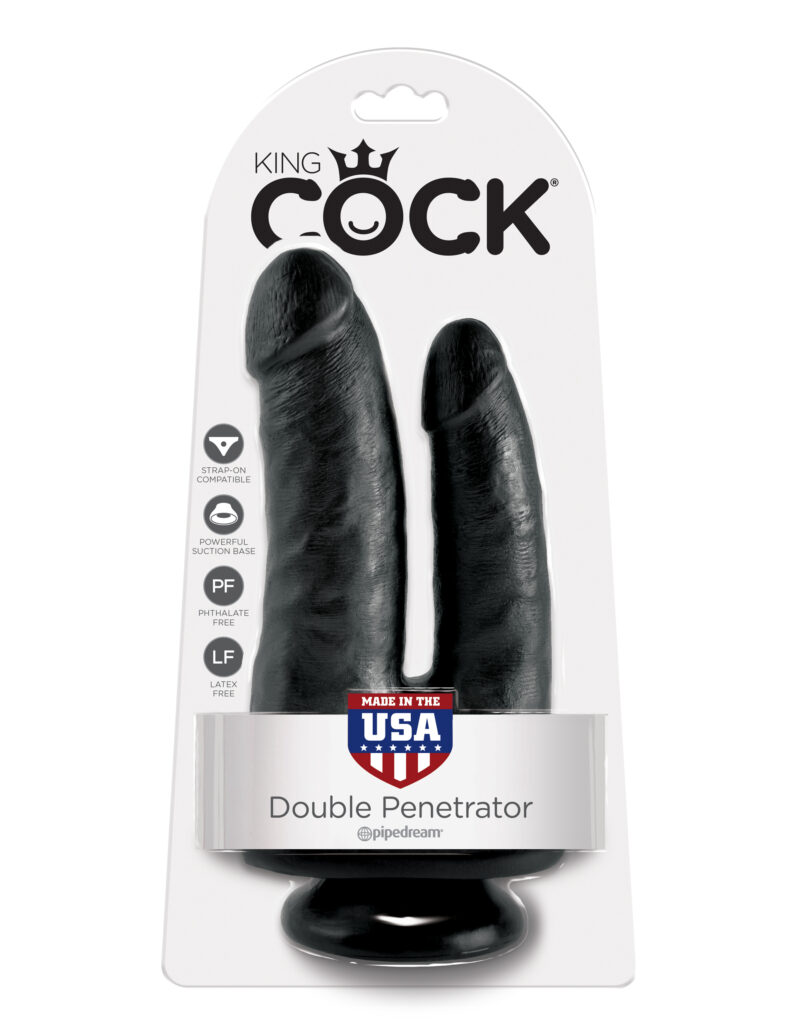Pipedream King Cock Double Penetrator Black