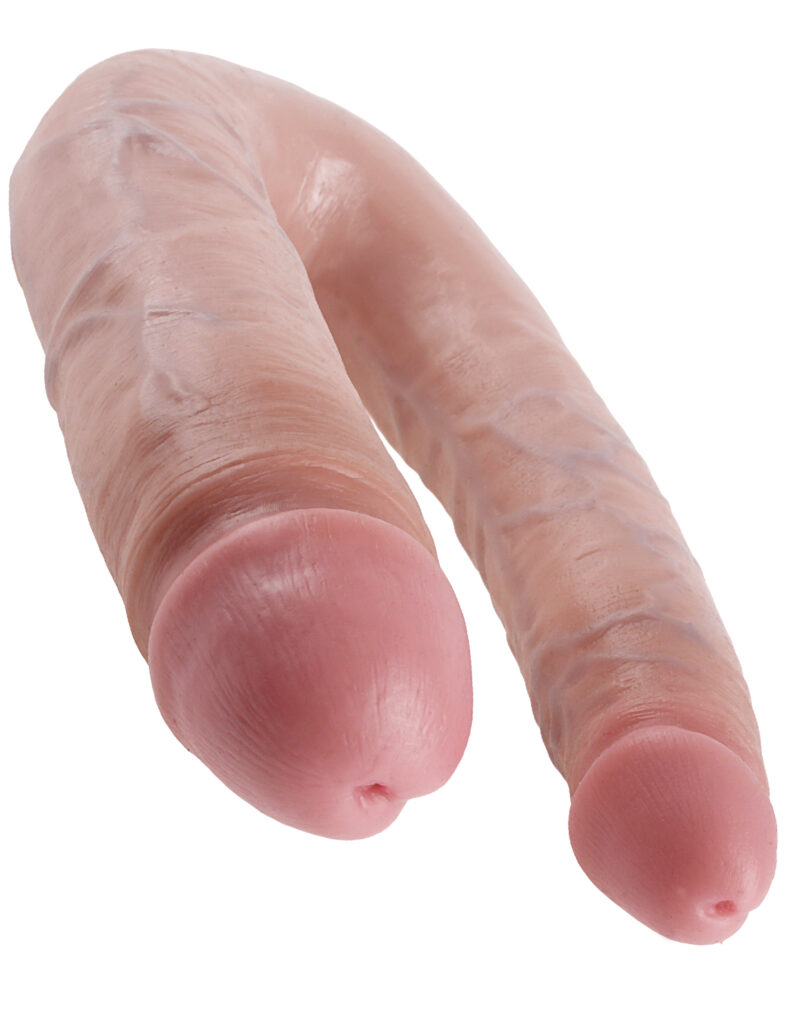 Pipedream King Cock U-Shaped Large Double Trouble Flesh