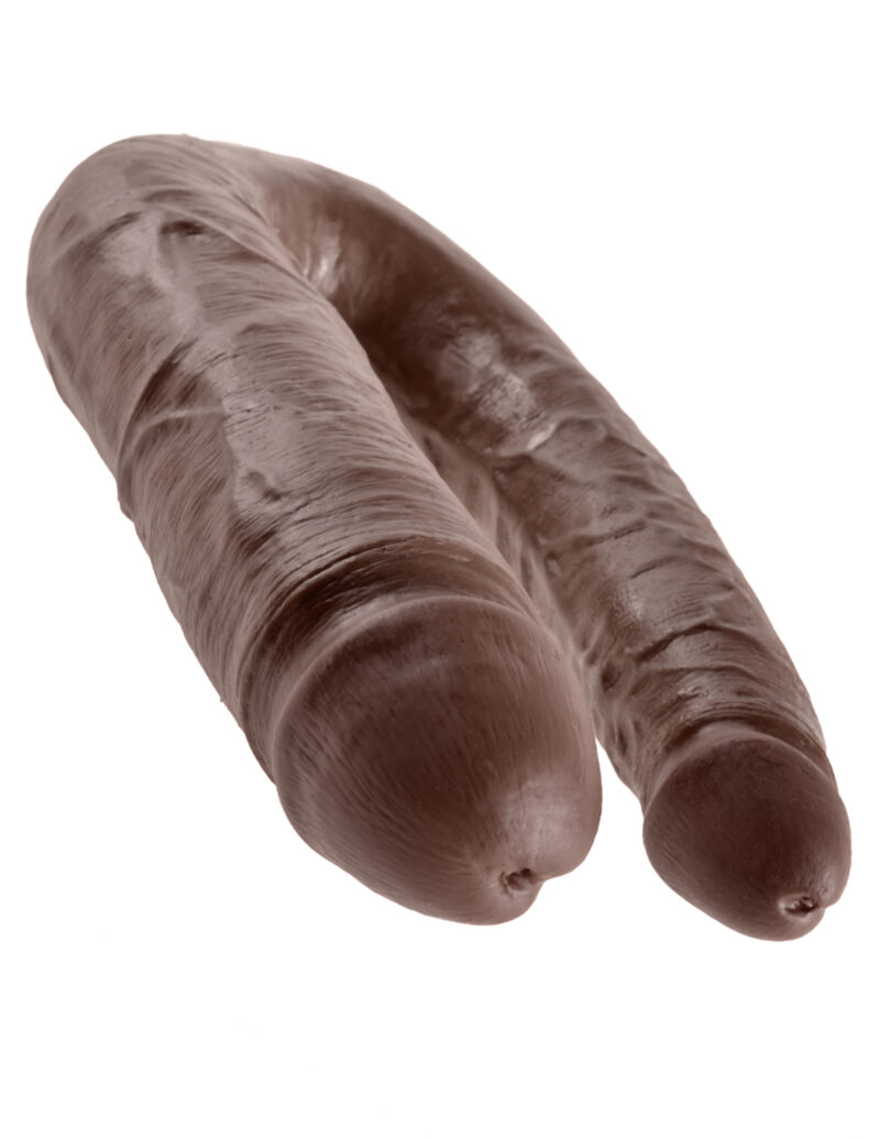 Pipedream King Cock U-Shaped Large Double Trouble Brown