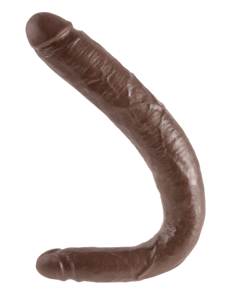 Pipedream King Cock 16" Tapered Double Dildo Brown