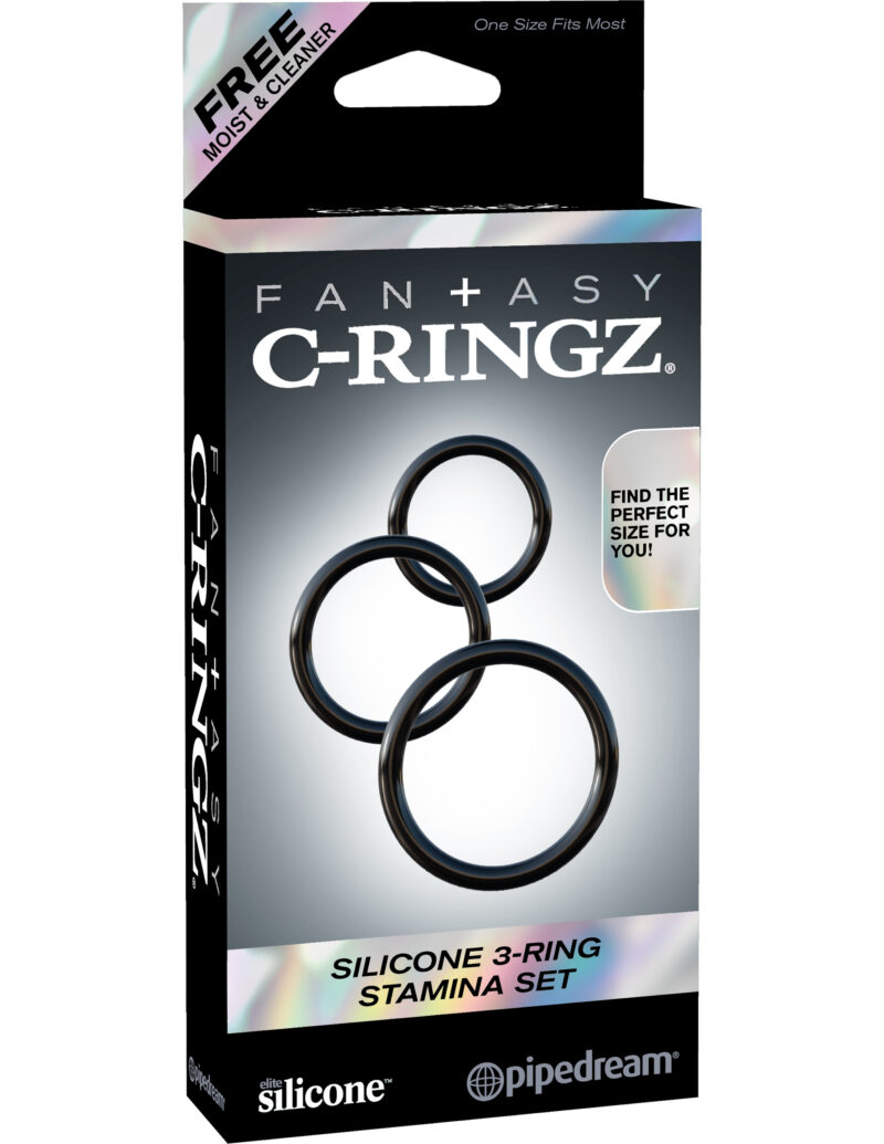 Pipedream Fantasy C-Ringz Silicone 3-Ring Stamina Set