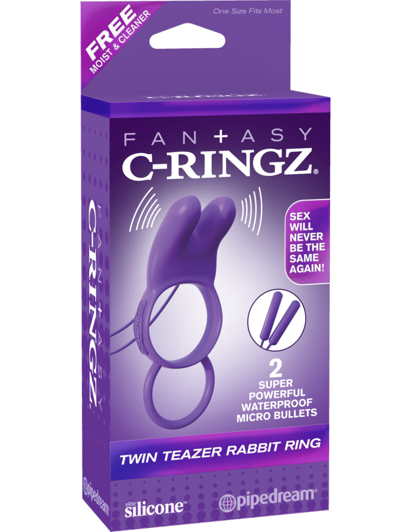 Pipedream Fantasy C-Ringz Twin Teazer Rabbit Ring