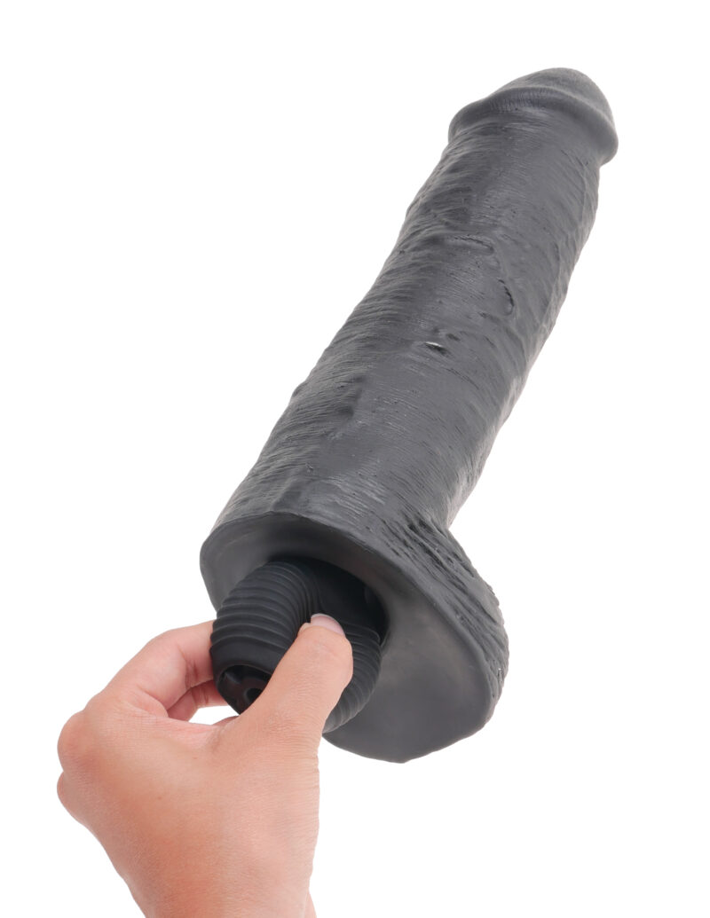 Pipedream King Cock 11" Squirting Cock & Balls Black