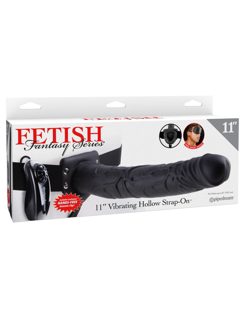 Pipedream Fetish Fantasy 11″ Vibrating Hollow Strap-On