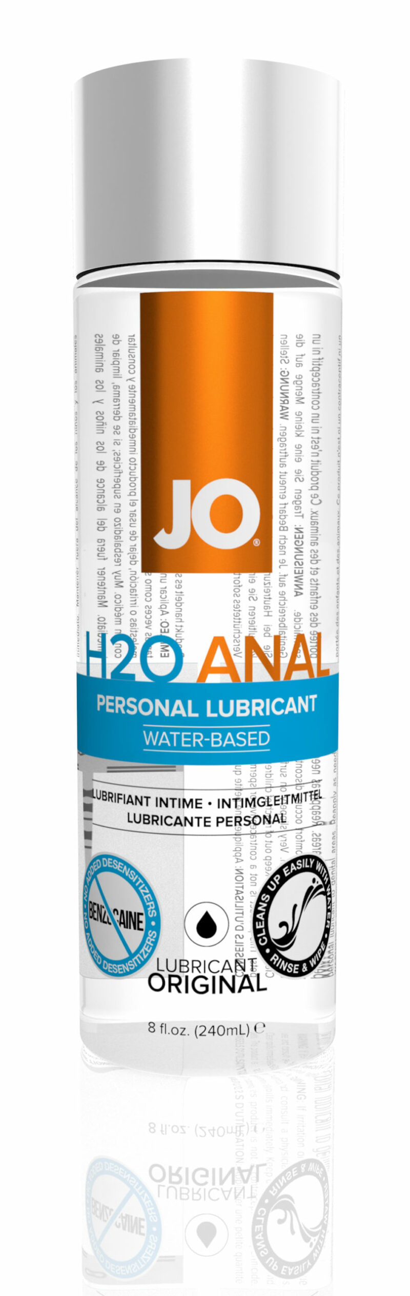 System JO H2O Anal Water-Based Lubricant 8OZ
