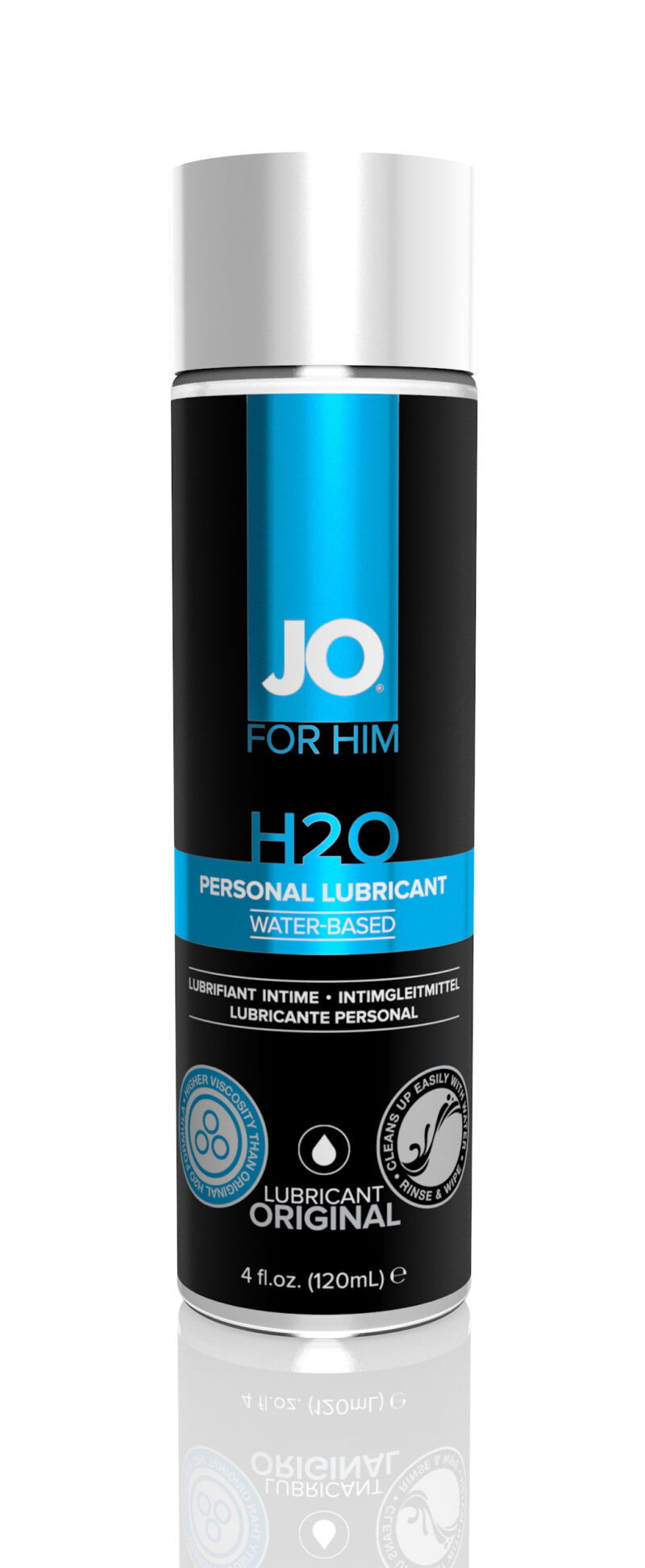 System JO For Men H2O Water-Based Lubricant 4OZ