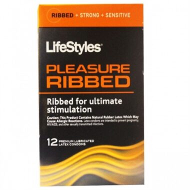 LifeStyles Pleasure Ribbed Lubricated Condoms