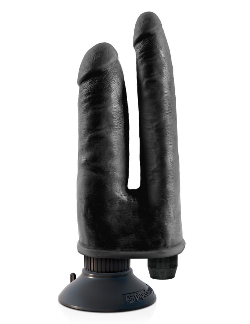 Pipedream King Cock Vibrating Double Penetrator Black