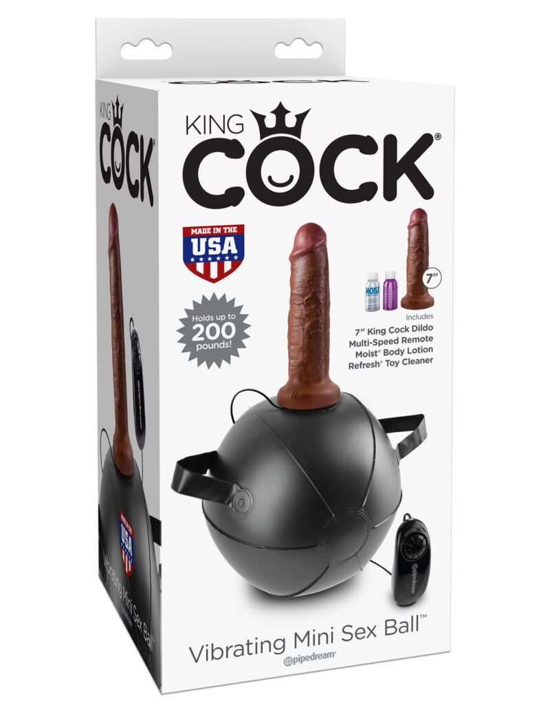 Pipedream King Cock Vibrating Mini Sex Ball & 7" Dildo