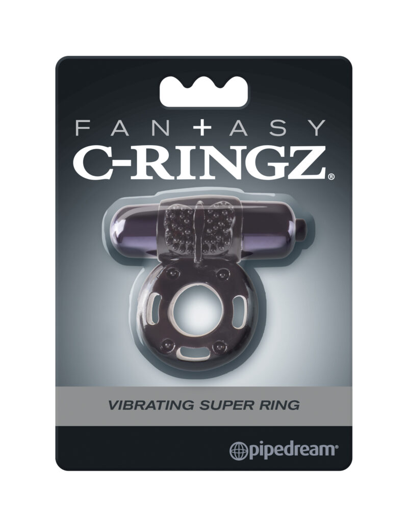 Pipedream Fantasy C-Ringz Vibrating Super Ring Black