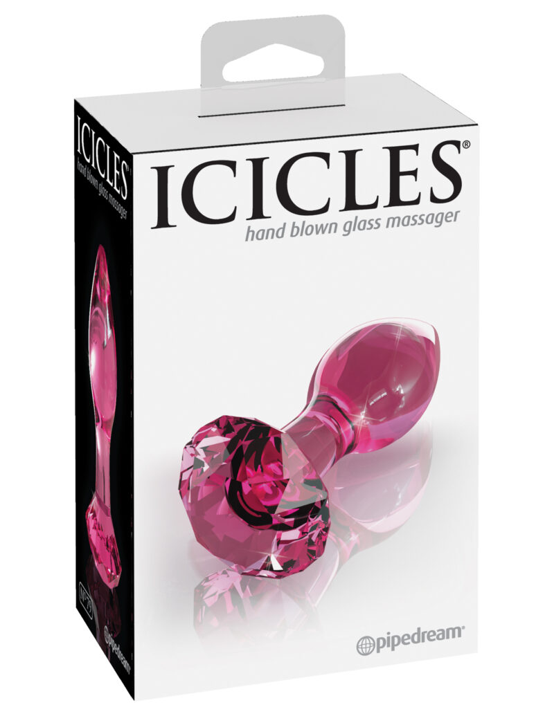 Pipedream Icicles No.79 Glass Anal Plug Pink