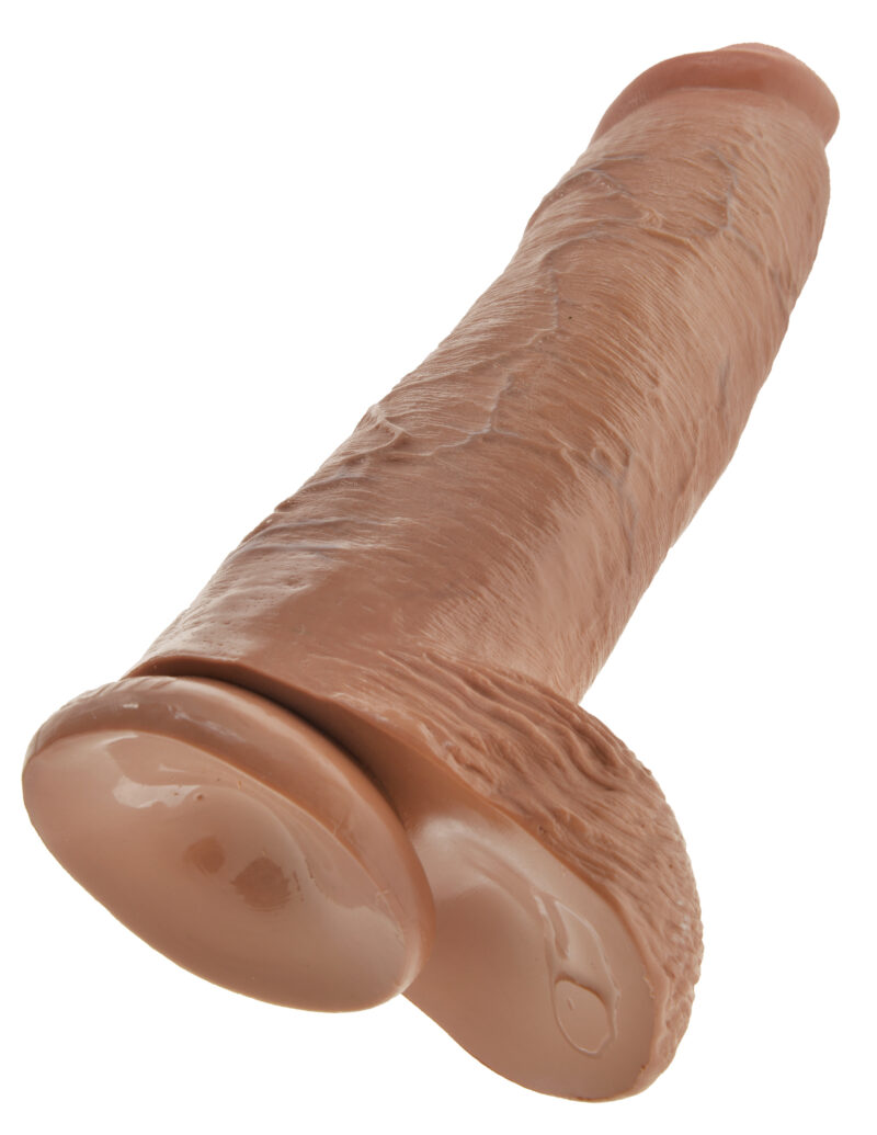 Pipedream King Cock 12" Cock With Balls Tan