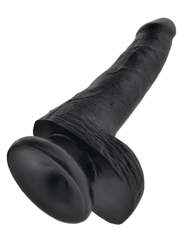 Pipedream King Cock 6" Cock With Balls Black