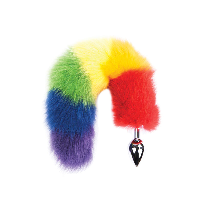Rainbow Foxy Tail Anal Plug