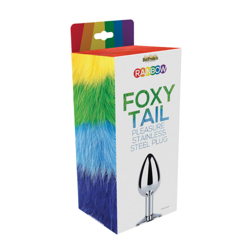 Rainbow Foxy Tail Anal Plug