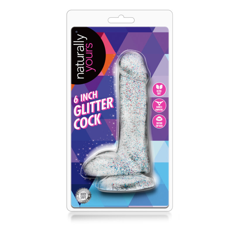 Naturally Yours 6 Inch Sparkling Glitter Cock